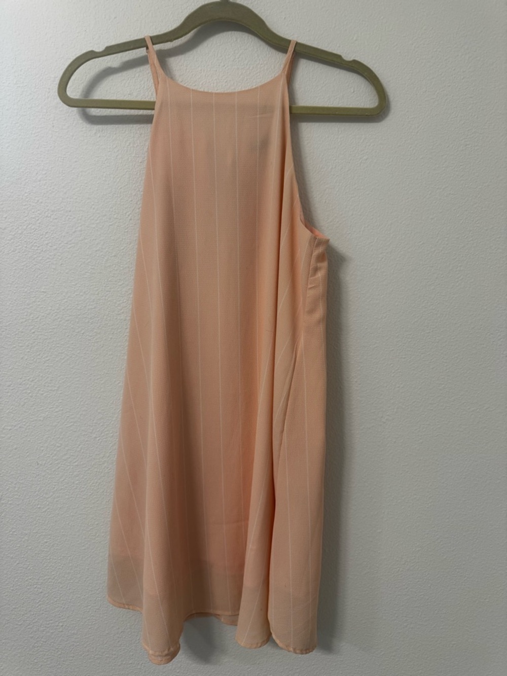 Cotton On Peach High-Neck Mini Dress